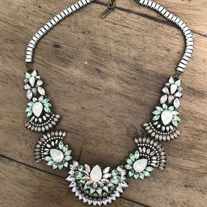 BaubleBar Frank Bib Necklace // Opal/Antique Gold